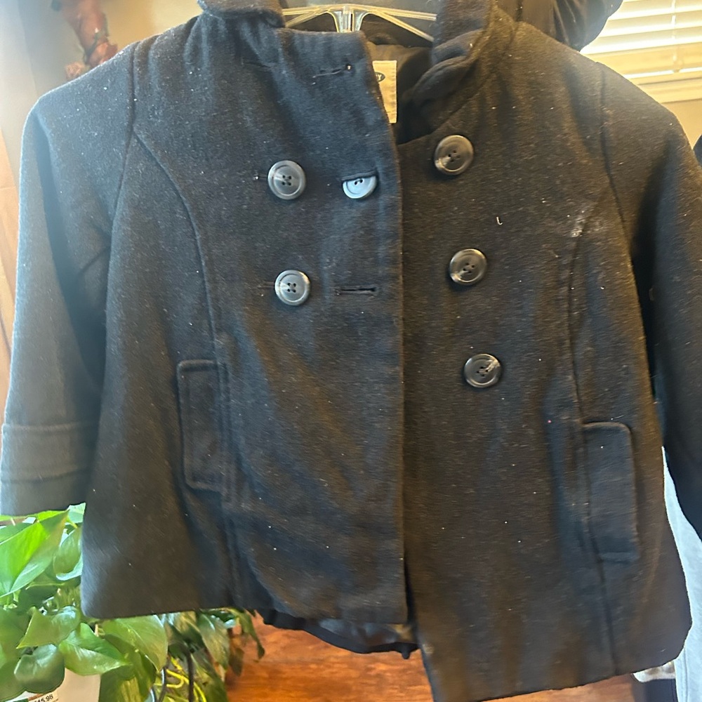 Old Navy Black Kids Pea Coat